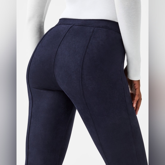 Spanx Faux Suede Flare Pants - Picture 2 of 11